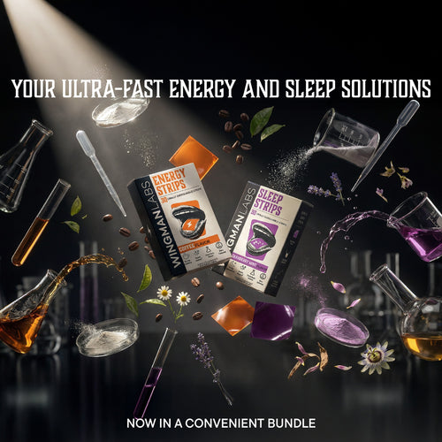 Wingman Energy + Sleep | Ultra-Fast-Acting | Clinically-Researched & Third-Party Tested