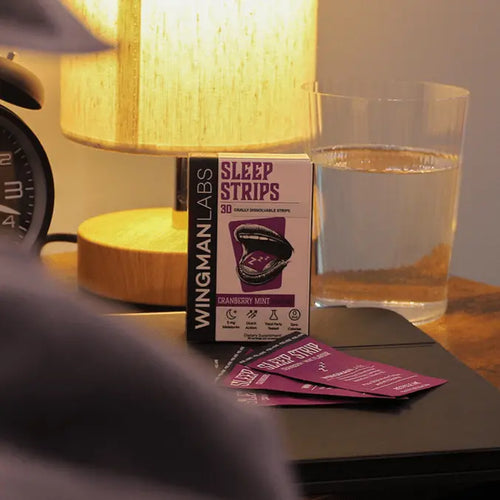 Sleep Strips | 30 - Second Melatonin + Valerian | Sugar - Free . Fast Acting | Wingman Labs - Wingman Labs